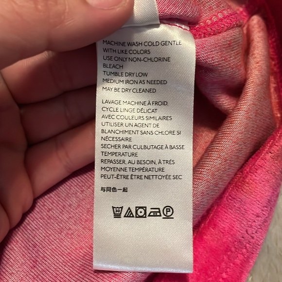 Free People tie dye velvet tee. Size M. - Picture 4 of 4